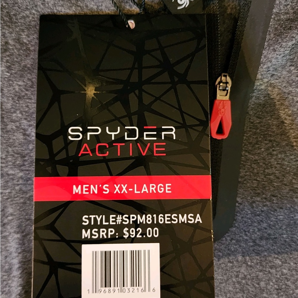 Spyder 1/4 Zip LS Tech Color Blocked Stretch Quick Dry Active Top - Picture 9 of 9